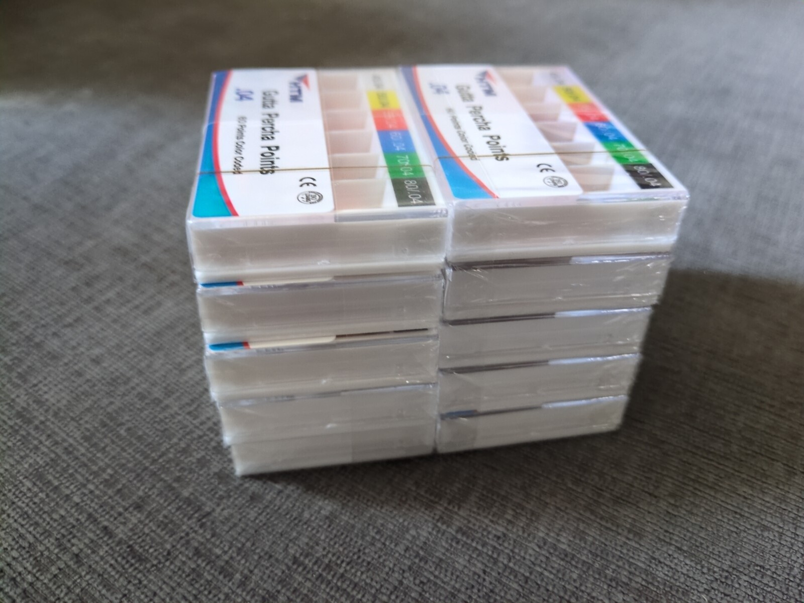 10 Pack HTM Gutta Percha Points .04 Variety Color Coded #45/80 Assorted 60 Point
