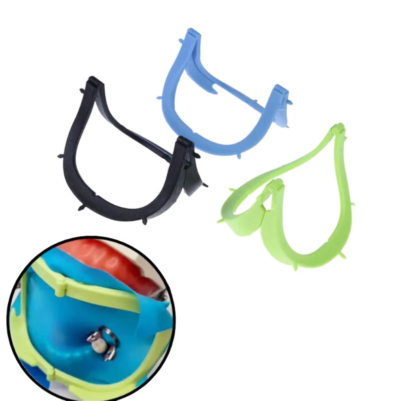 Dental Foldable Frame Plastic Rubber Dam Sheets Bracket Holder Oral Barrier Tool