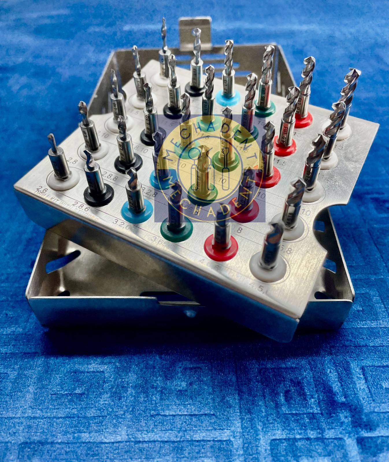 Dental Universal Twisted Stopper Drill 30 Pcs kit in German SS, Customized Box