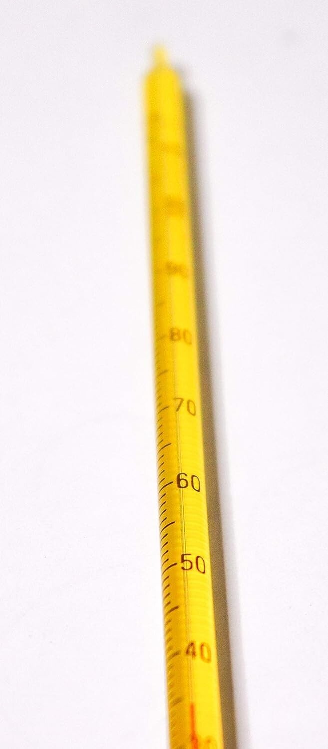 DUVCON GLASS ALCOHOL THERMOEMETER -10 TO 110 DEGREE FREE WORLDWIDE SHIPPING