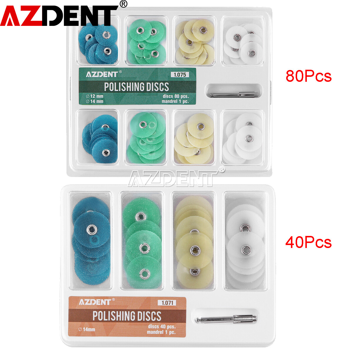 AZDENT Dental Polishing Discs Gross Reduction Contouring Mandrel Stripes Kit