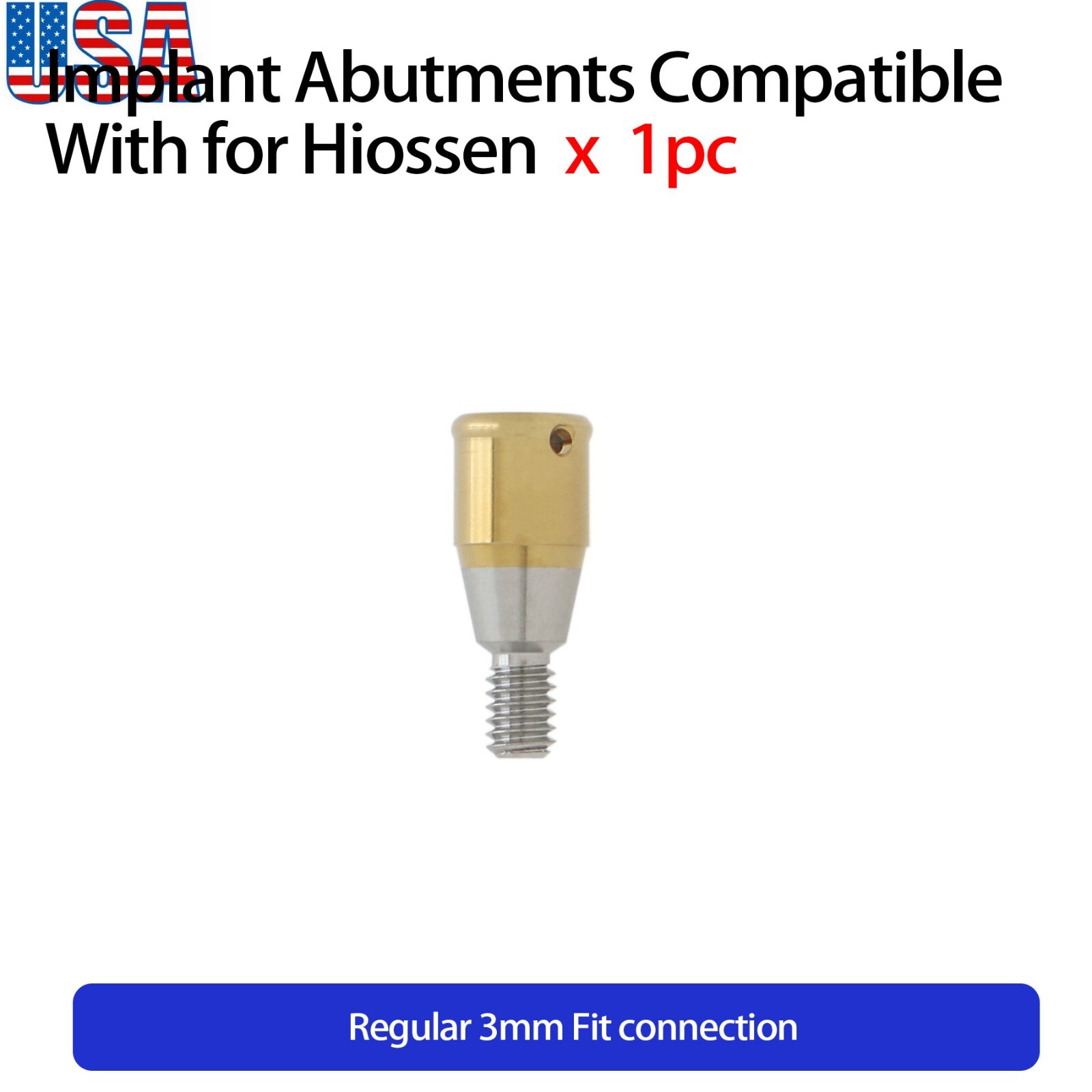 US Regular Locator Attachment Abutments for Hiossen ET Osstem TS 3.0-5.0mm GH