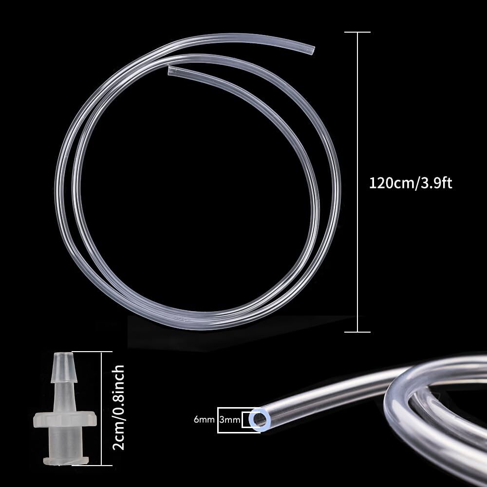 2pcs 100ml Large Plastic Syringe with Tubing and Luer Connections