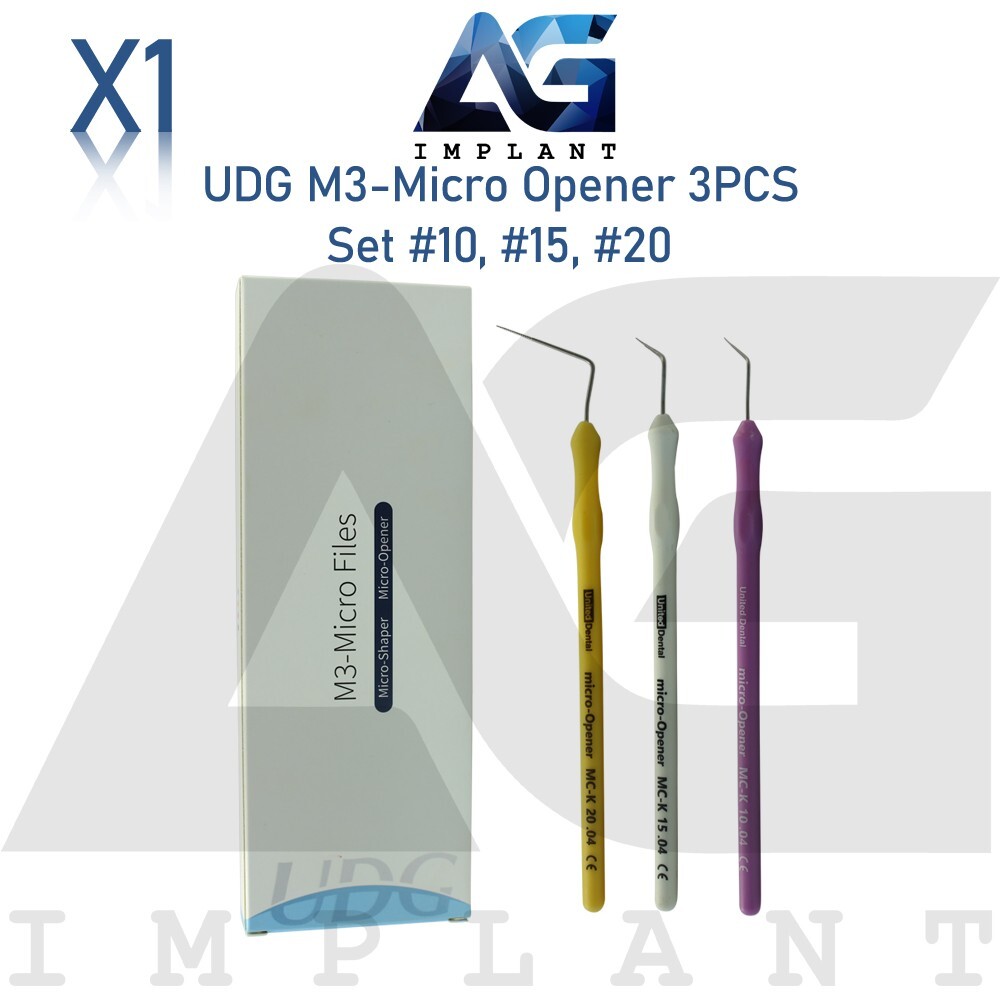 Dental M3-Micro Opener 3PCS Set #10, #15, #20 Precision Opener Posterior Teeth