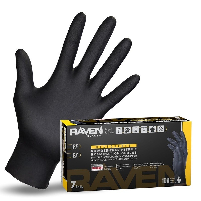 Powder Free Disposable Nitrile Gloves Puncture Resistant Safety