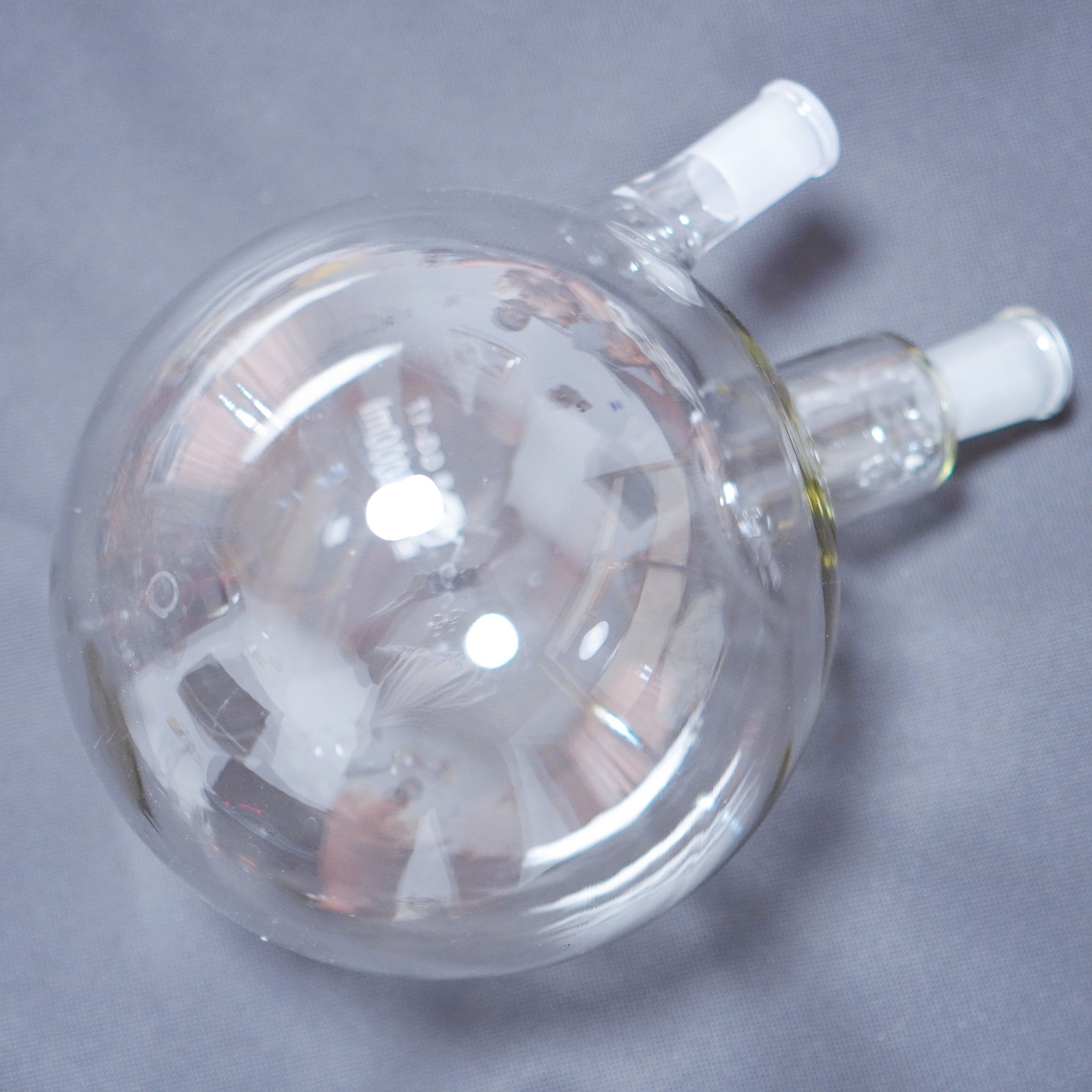 Lab glass round bottom boiling flask 2-neck 24/40 joints 1000 ml – 5000 ml 24/40