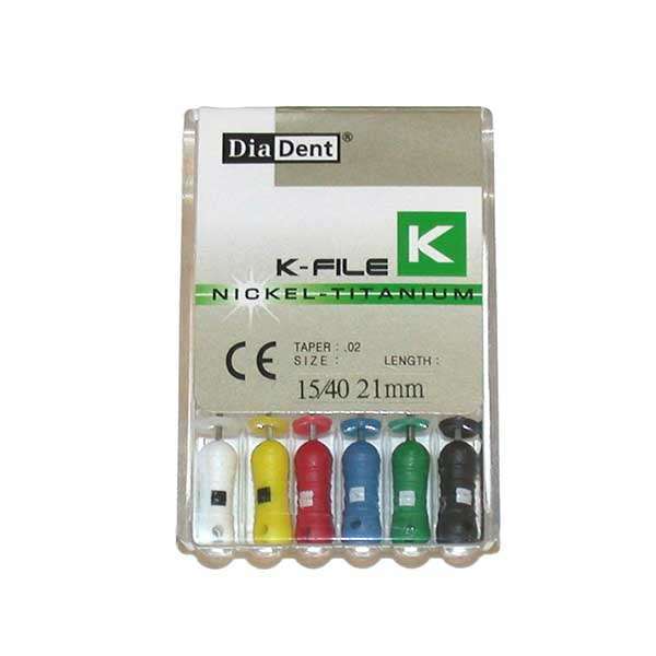 House Brand #8, 21mm Stainless Steel ISO Standard K-File with Color-Coded