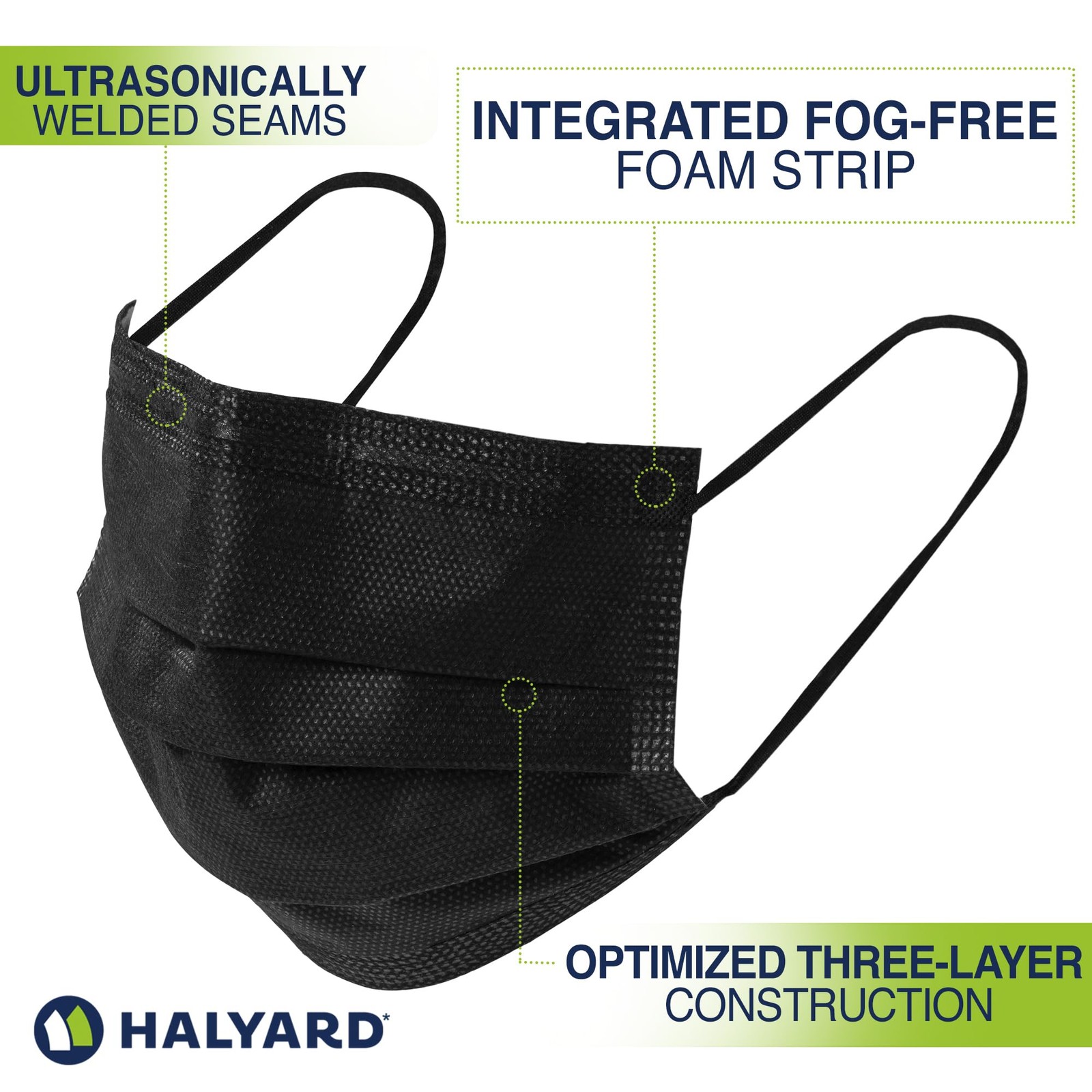 Disposable with Earloops, Fog-, Pleat Style, ASTM LEVEL 1 Procedure , Healthc…