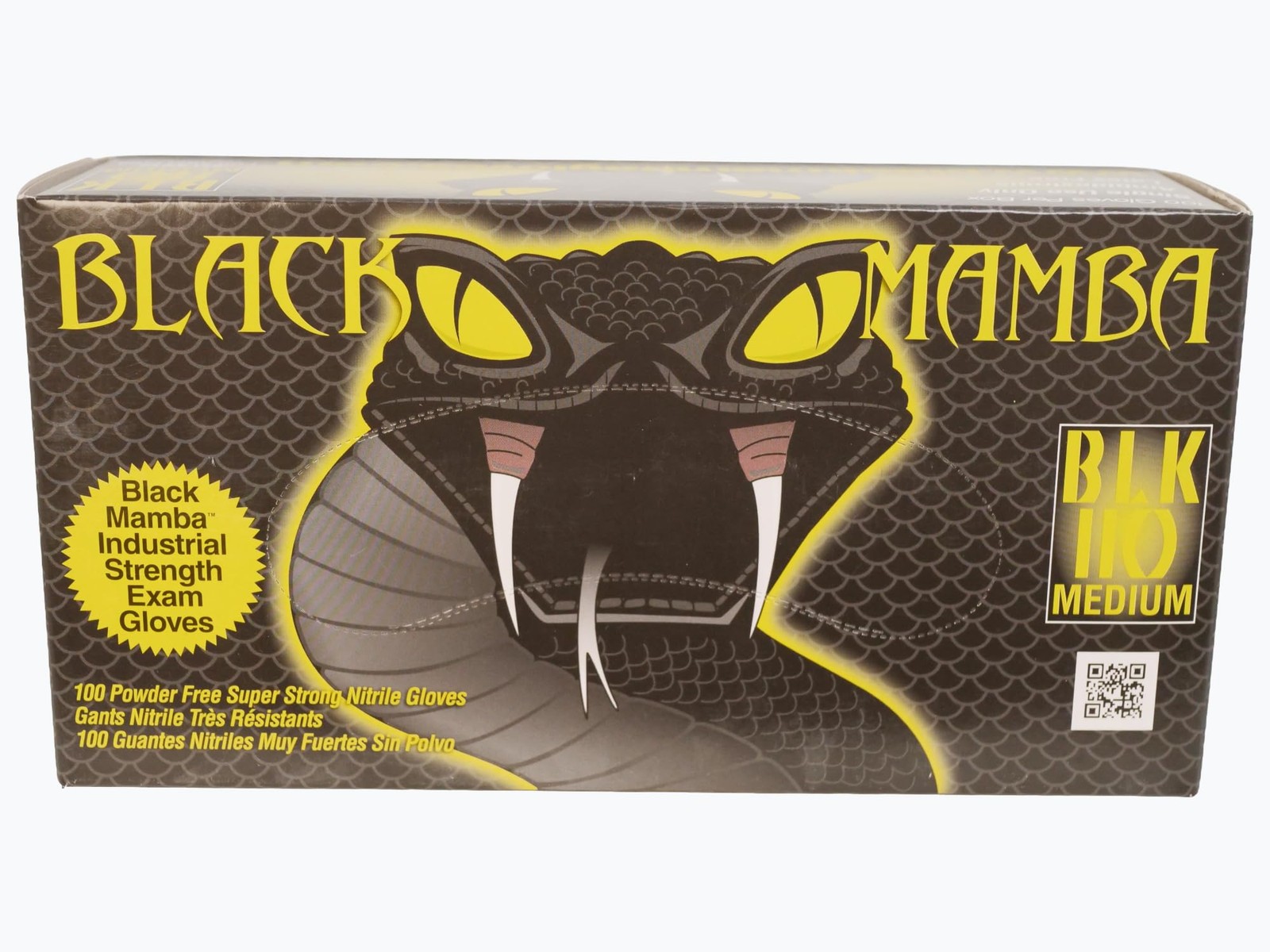 Black Mamba Super Strong Nitrile 100 Glove BOX (MEDIUM)