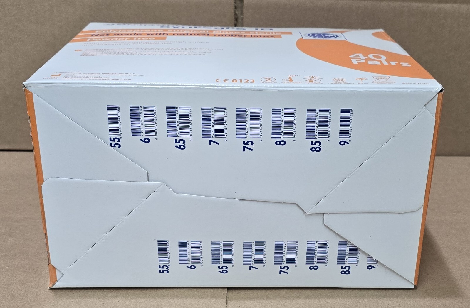 Sempermed Syntegra IR Polyisoprene Surgical Gloves Sterile, Size 6, 40/pairs