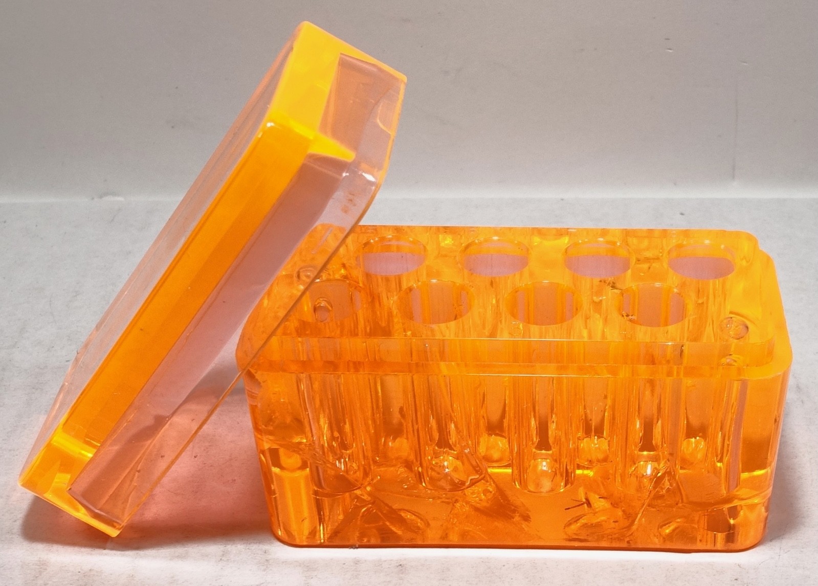 Acrylic Safety Shield for Beta Radiation Holder Rack for 8 Microcentrifuge Tube