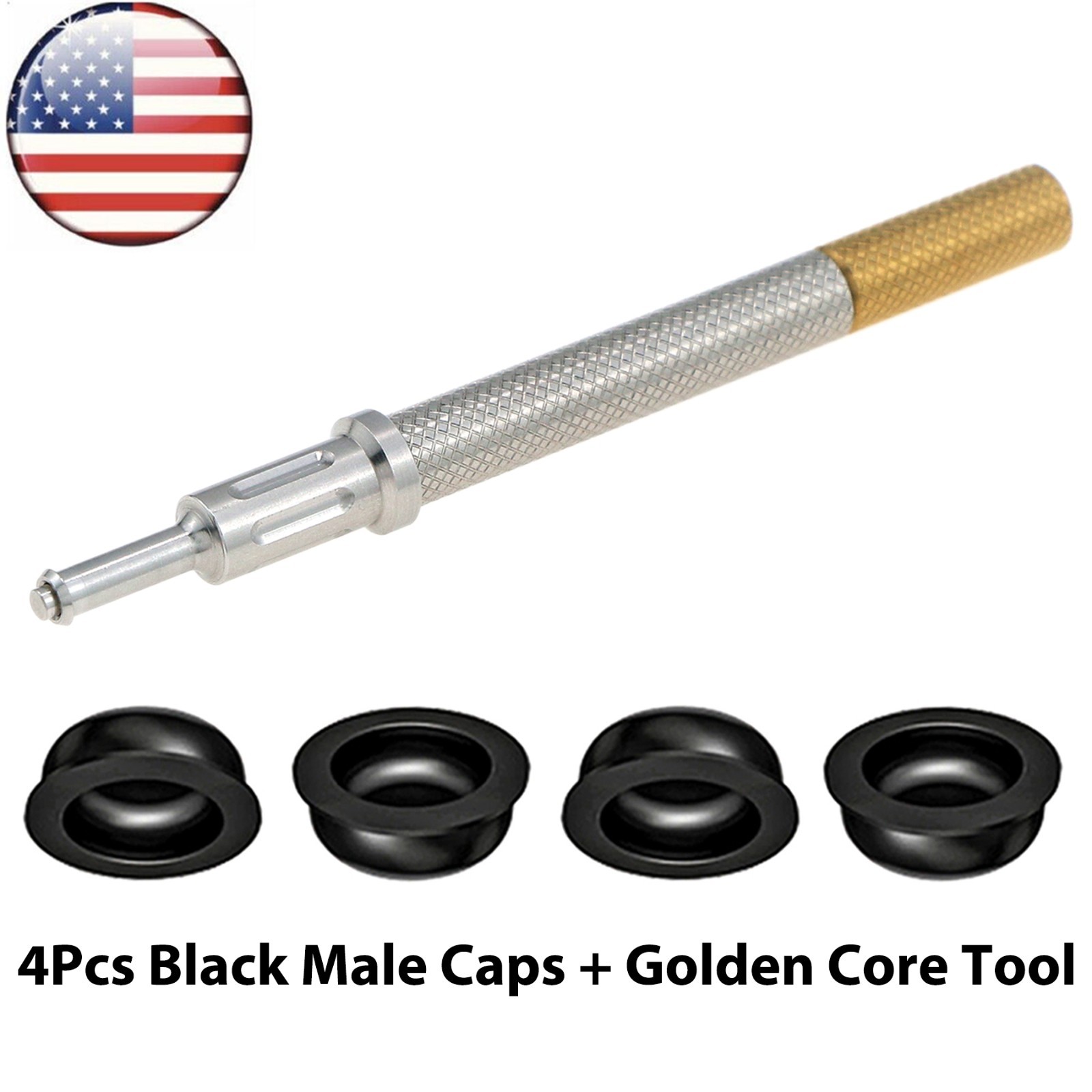 US Overdenture Black Lab grip Male Processing Caps Locator Insertion Core Tool