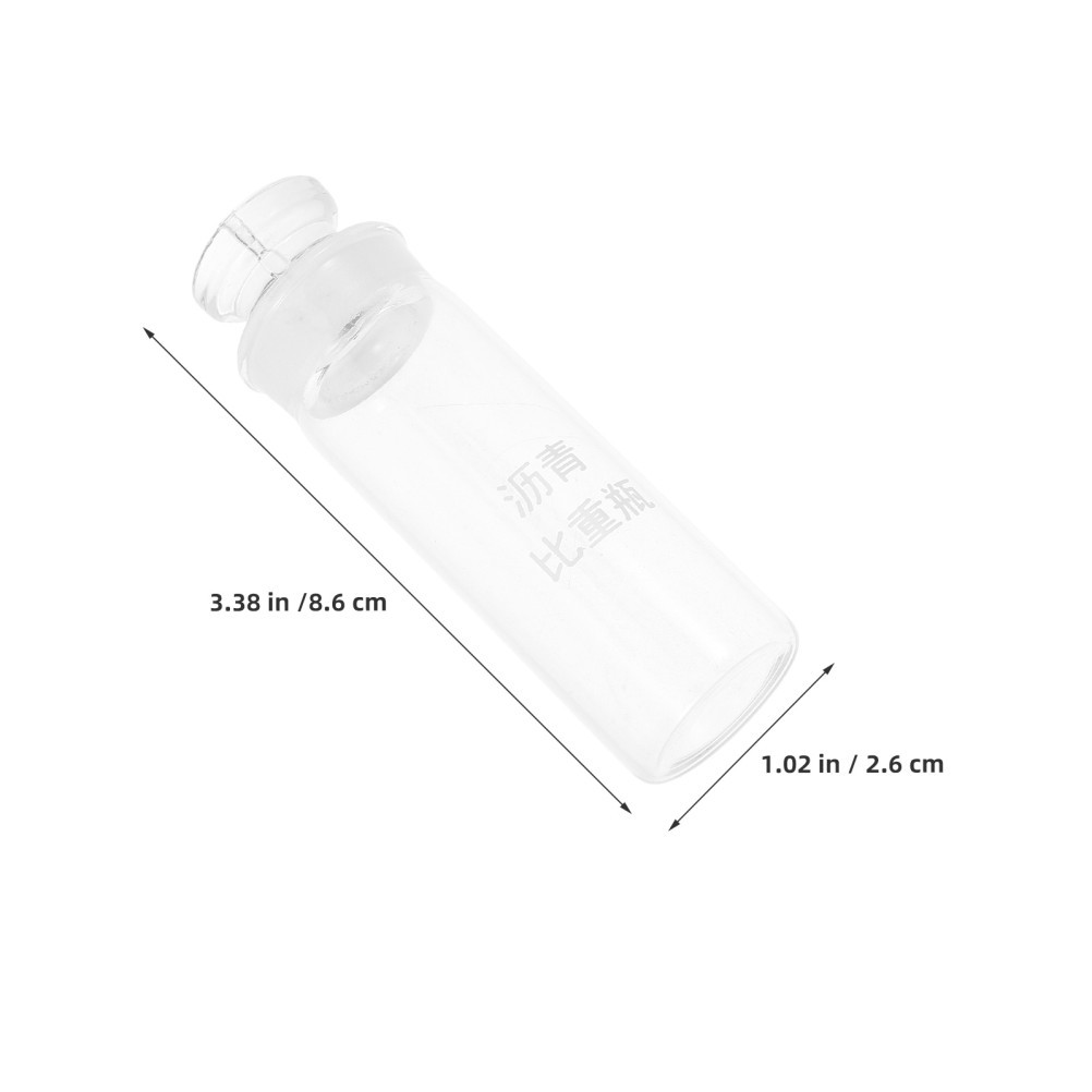 2 Pcs Lab Glassware Set Asphalt Sample Container Specific Gravity Bottle