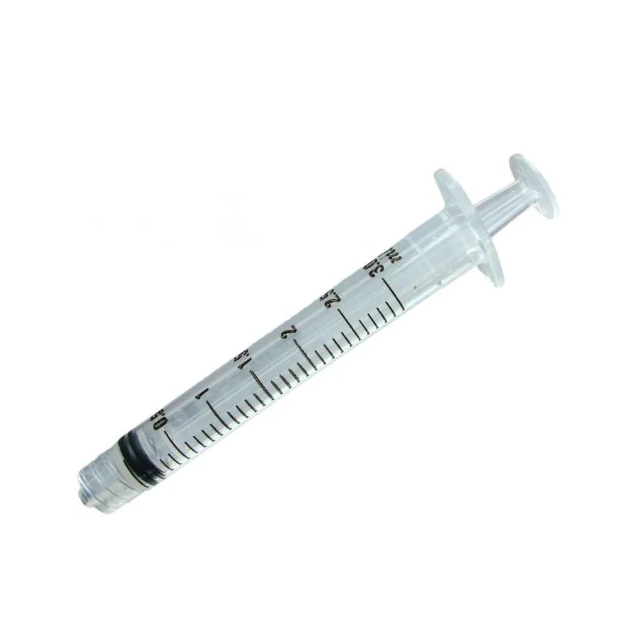 5x 3mL Plastic Syringe Luer Lock Screw Tip End Liquid Animal Feeder 3cc Sterile
