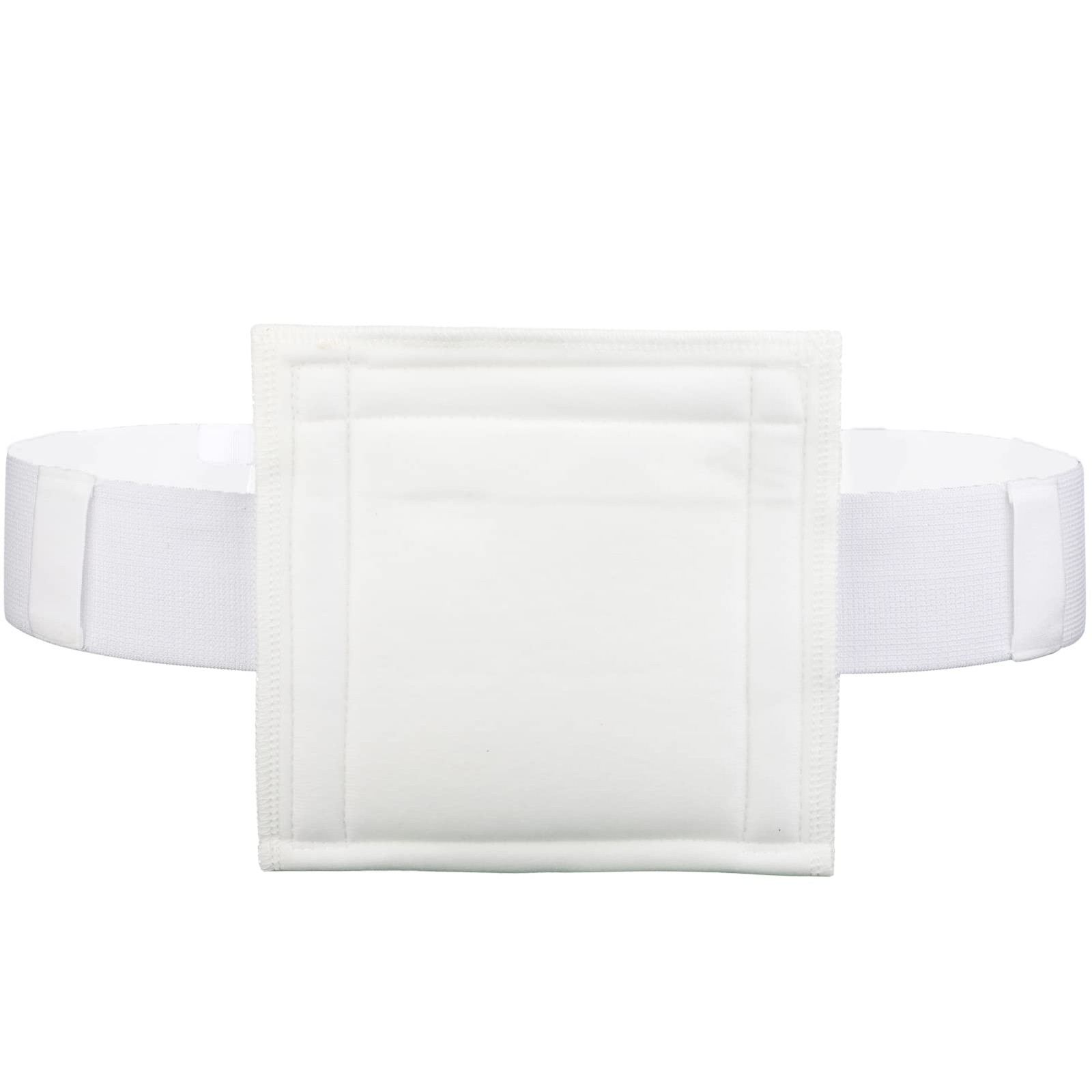 Breathable G Tube Holder Belt Large Square Sponge Feeding Large, White