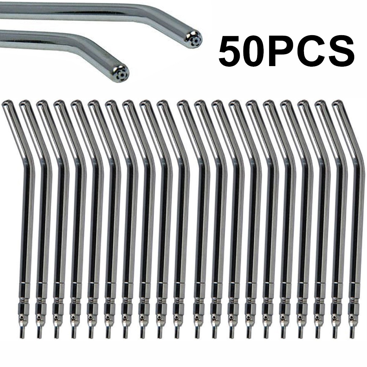 Dental Air Water Spray Tip Triple Syringe Autoclavable Nozzles Tips Tubes 50 PCS