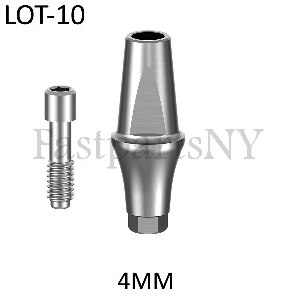 lot x 10 Straight Abutment Megagen AnyRidge D 5 mm conical compatible 4 mm