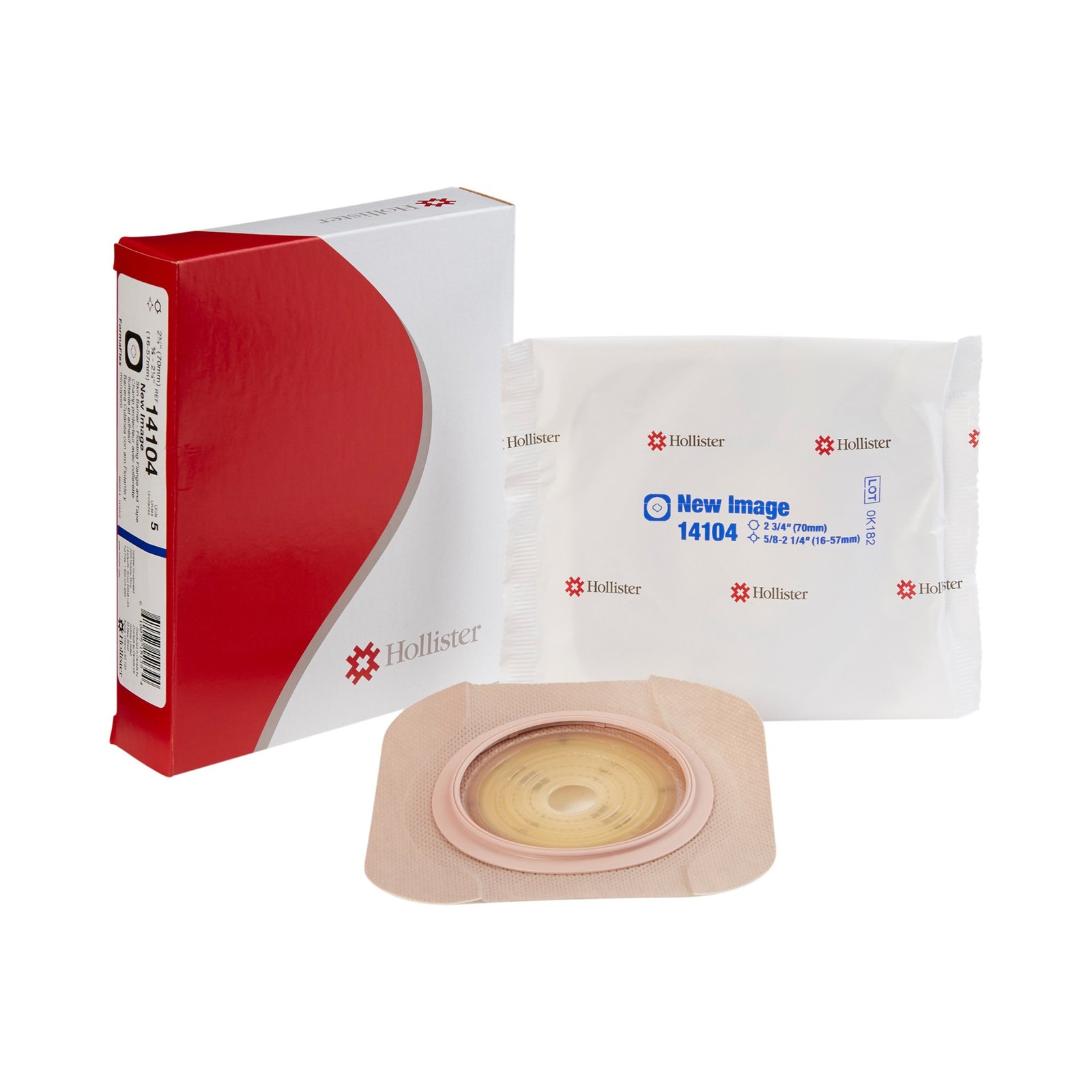 Hollister Moldable Extended Wear Ostomy Barrier 70 mm Flange 5 per Box