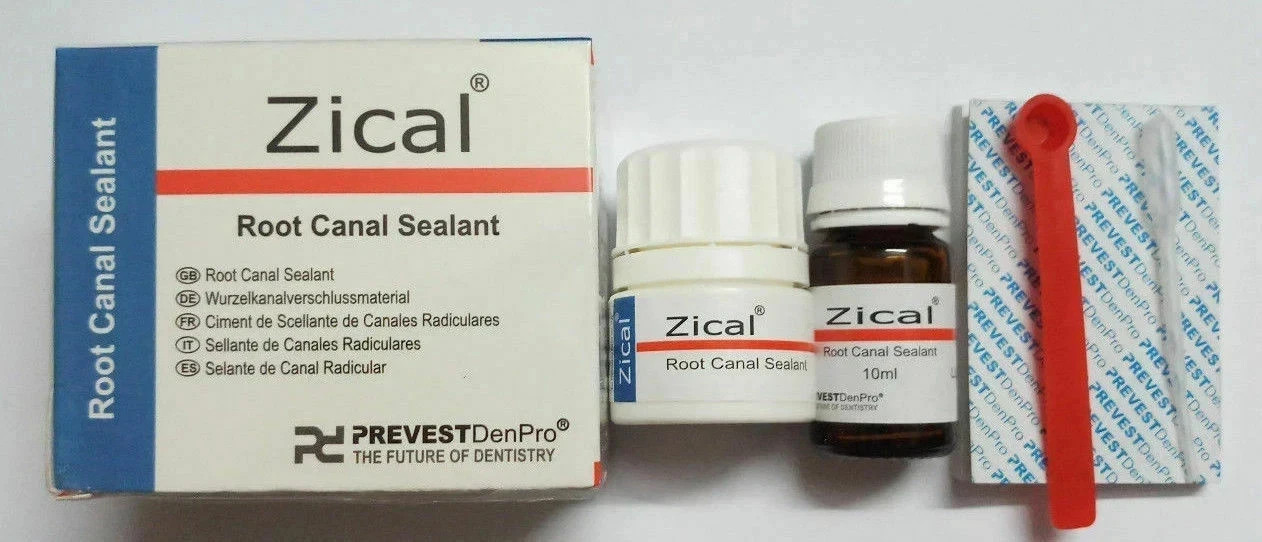 Prevest Denpro Zical Antibacterial ZOE Root Canal Sealant Powder & Liquid (fs)