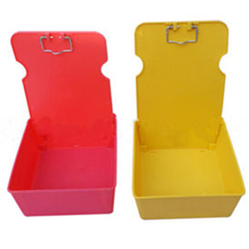 Dental Laboratory Plastic Working Case Stainless-Steel Pan Tray With Clip Holder