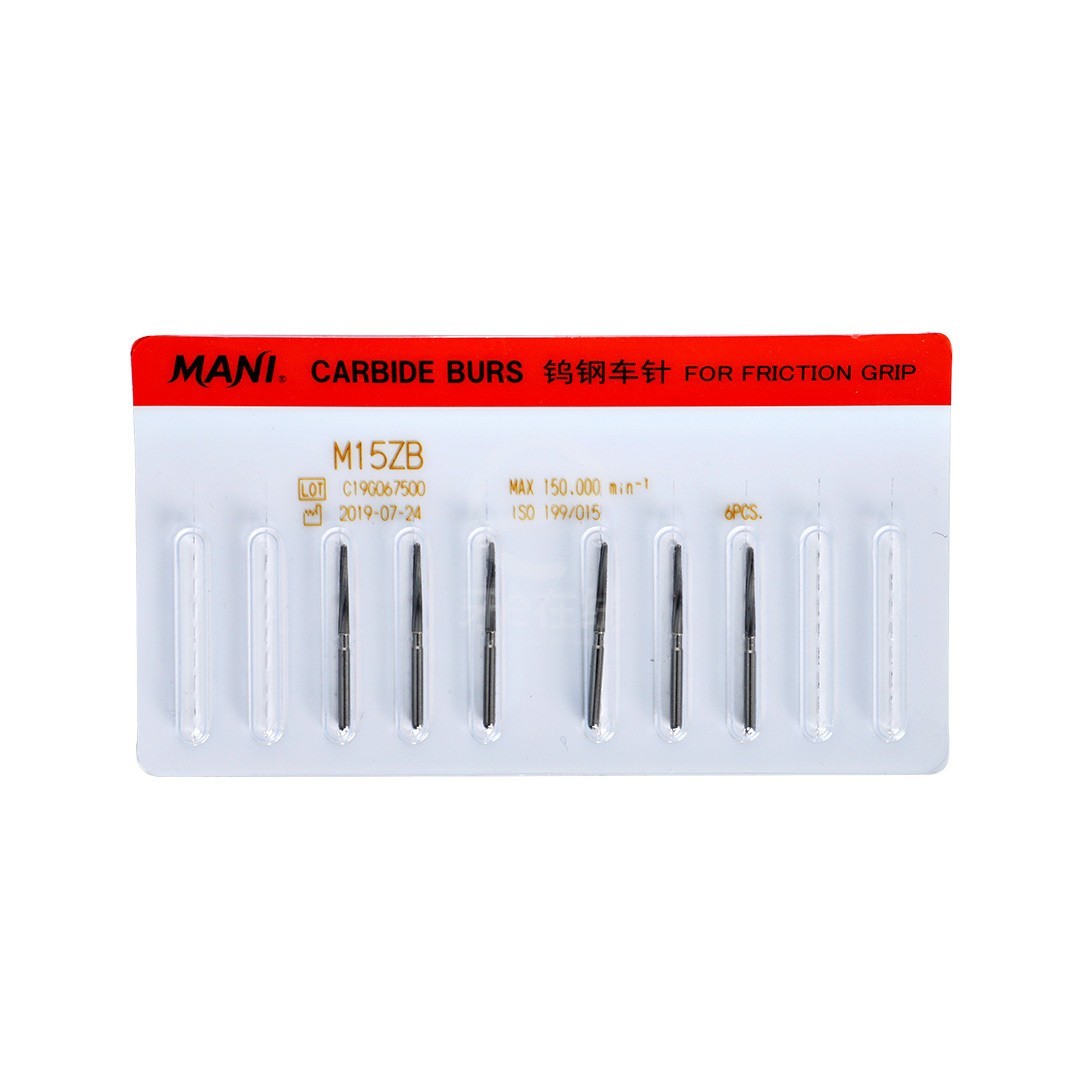 MANI Carbide Burs 6Pcs High Speed Dental Diamond Bur Set