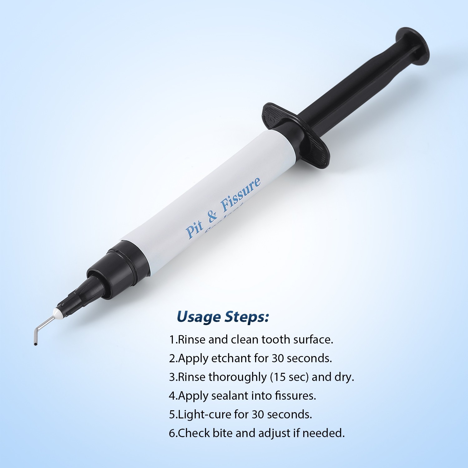 Dental Light Cure Pit And Fissure Sealant Syringe Caries Prevention Teeth 2.5g