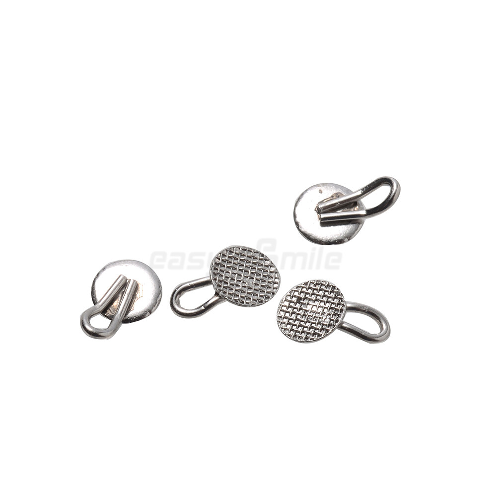 Dental Orthodontic lingual buttons bondable Traction Hooks Crimpable Hooks 10pc