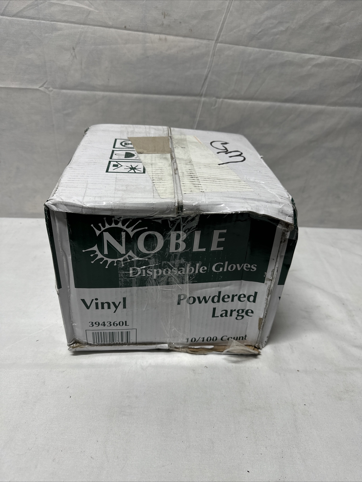 Noble Vinyl Powder-Free Gloves Large 394360L 1000 count