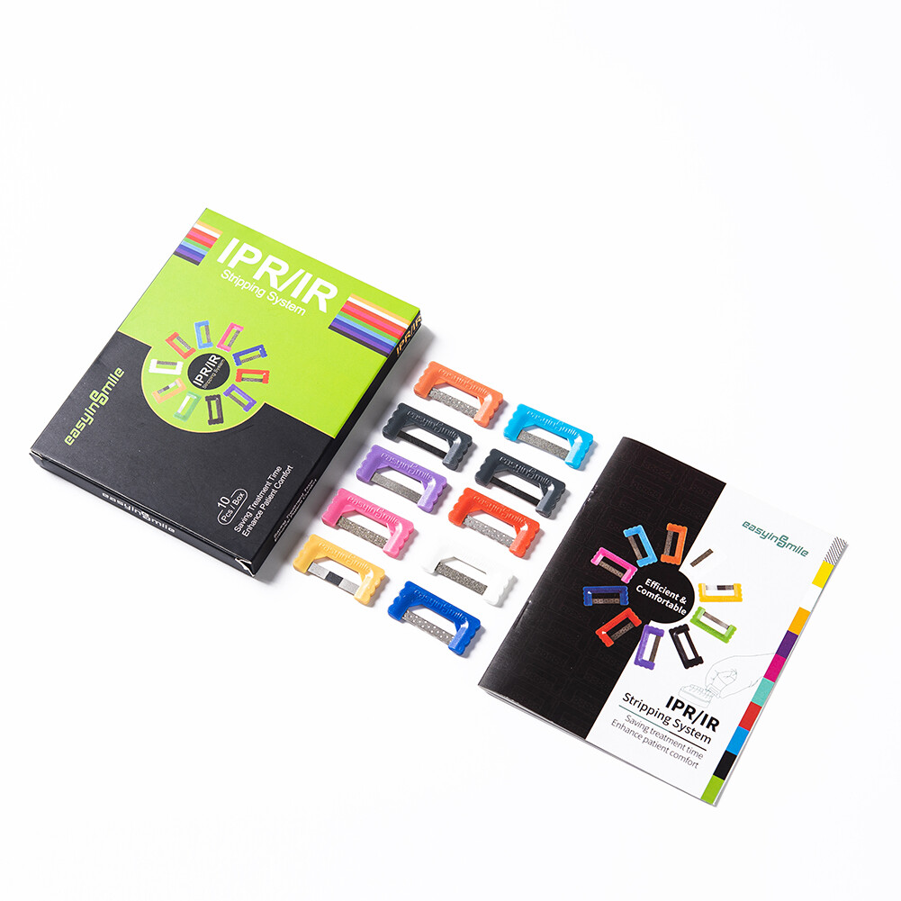 Dental Interproximal Reduction IPR Quick Strips Orthodontic Serrated Saws 10Pcs