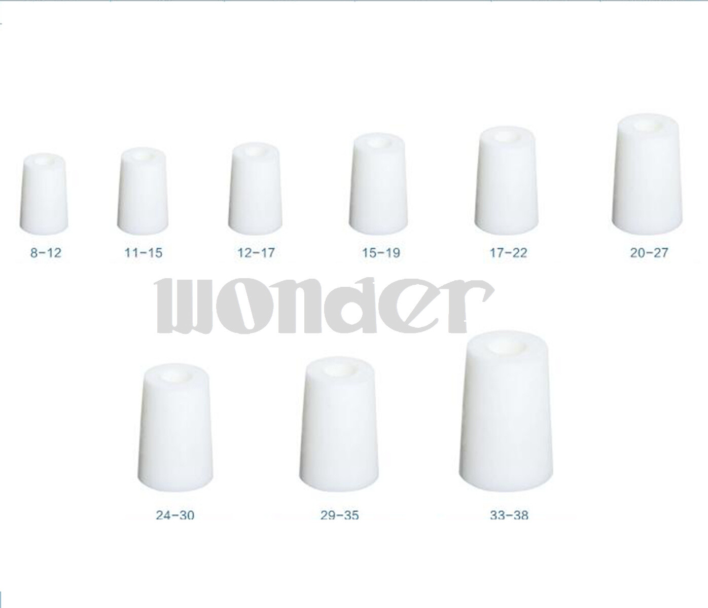 Plug Fit For 10/12/15/20/25/28/30mm Silicone Test Tube Stopper Without Sand Core