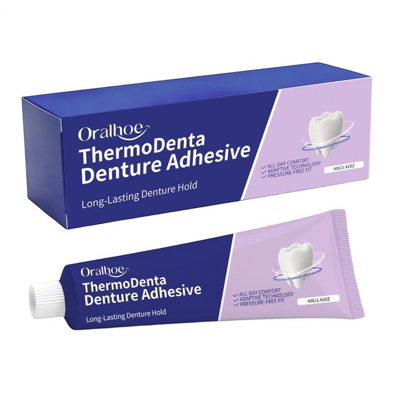 Denture Adhesive Waterproof Thermoplastic Repair Paste 40g Bonding Denture Glue