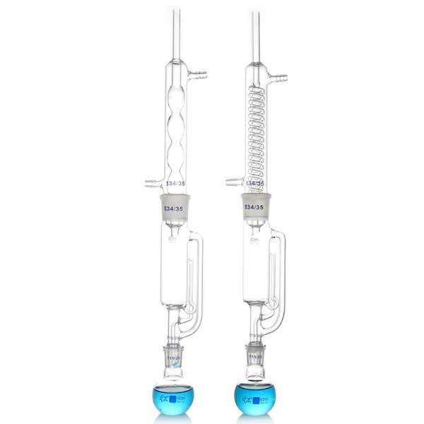 Laboratory 60ml-1000ml Soxhlet Extractor Kit Glassware Condenser Extraction Set
