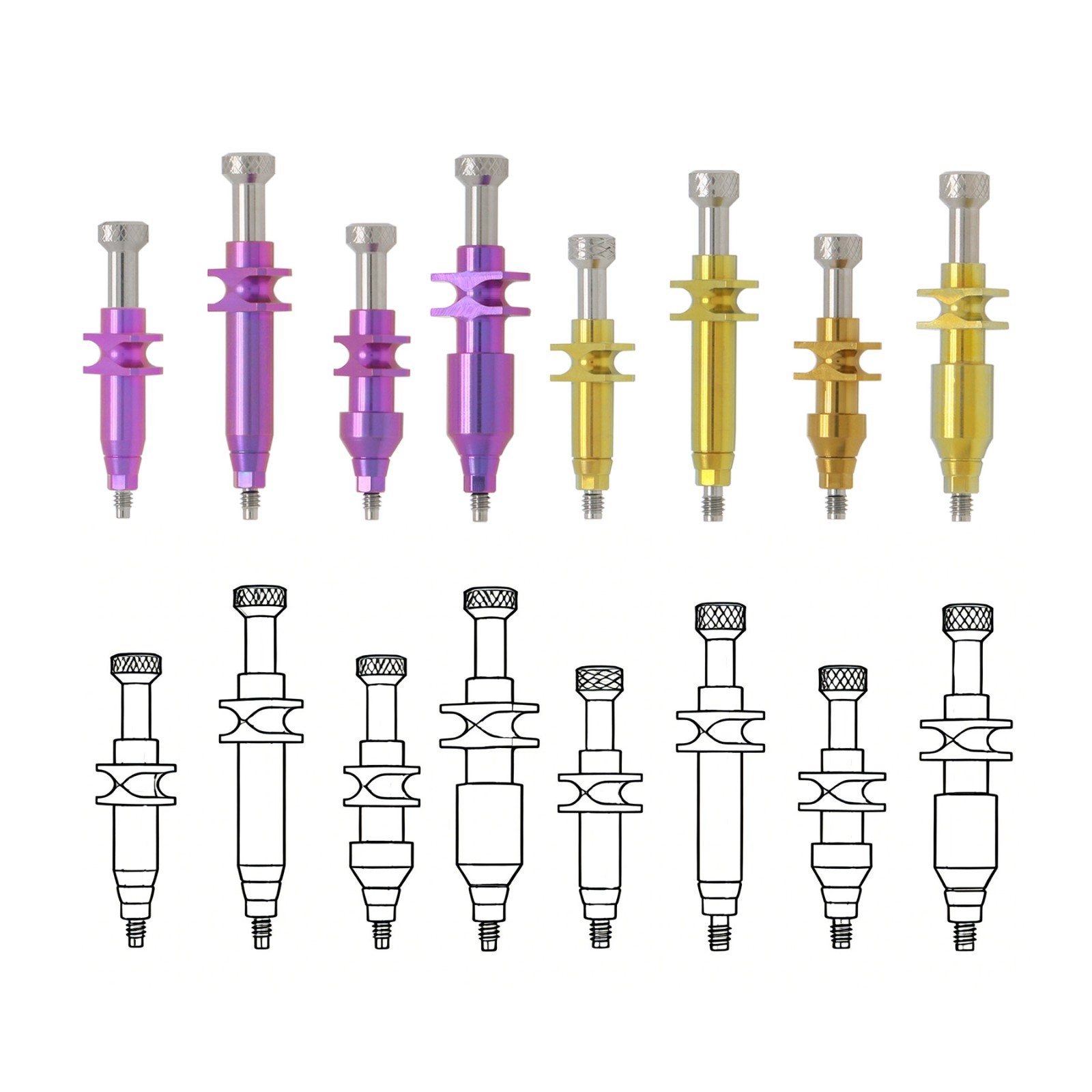 US Dental NP/RP Open Tray Impression Coping For Nobel Biocare