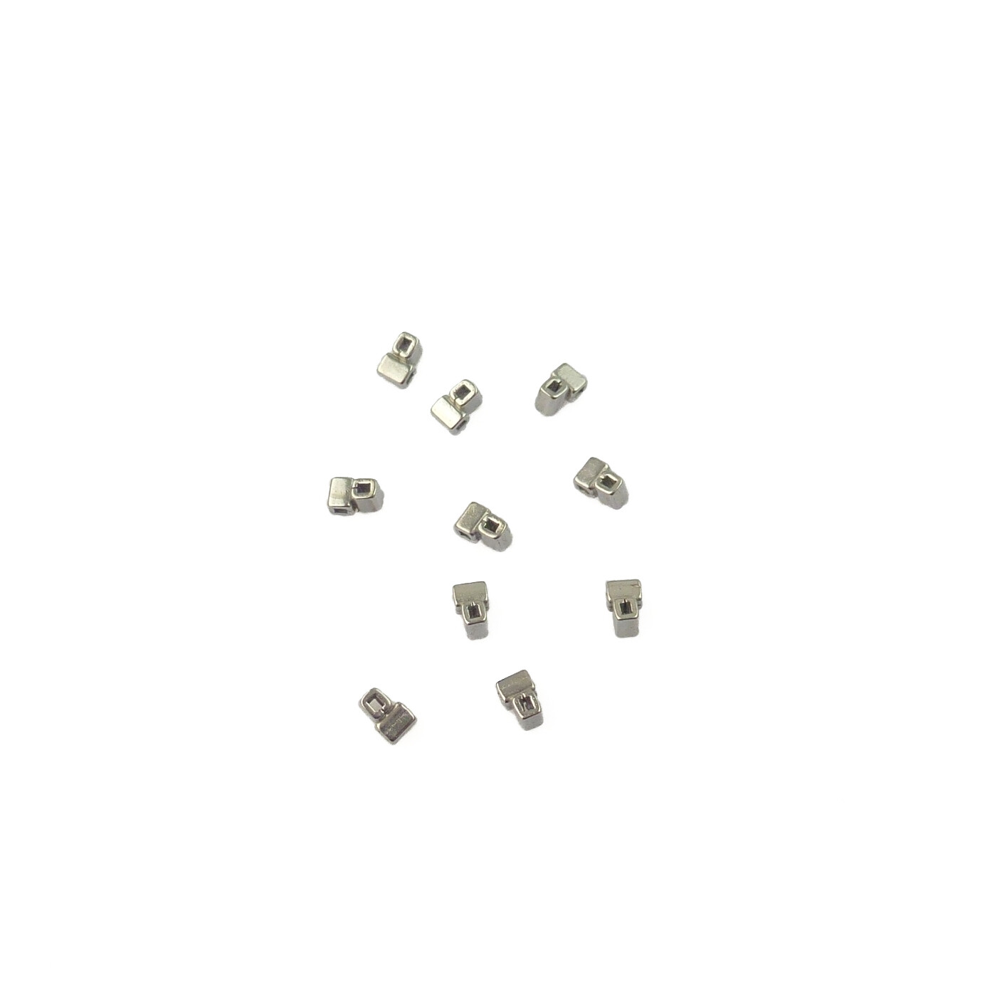 10pc Dental Stops Orthodontic Crimpable Hooks Short/Long/Left Cross tubes Braces