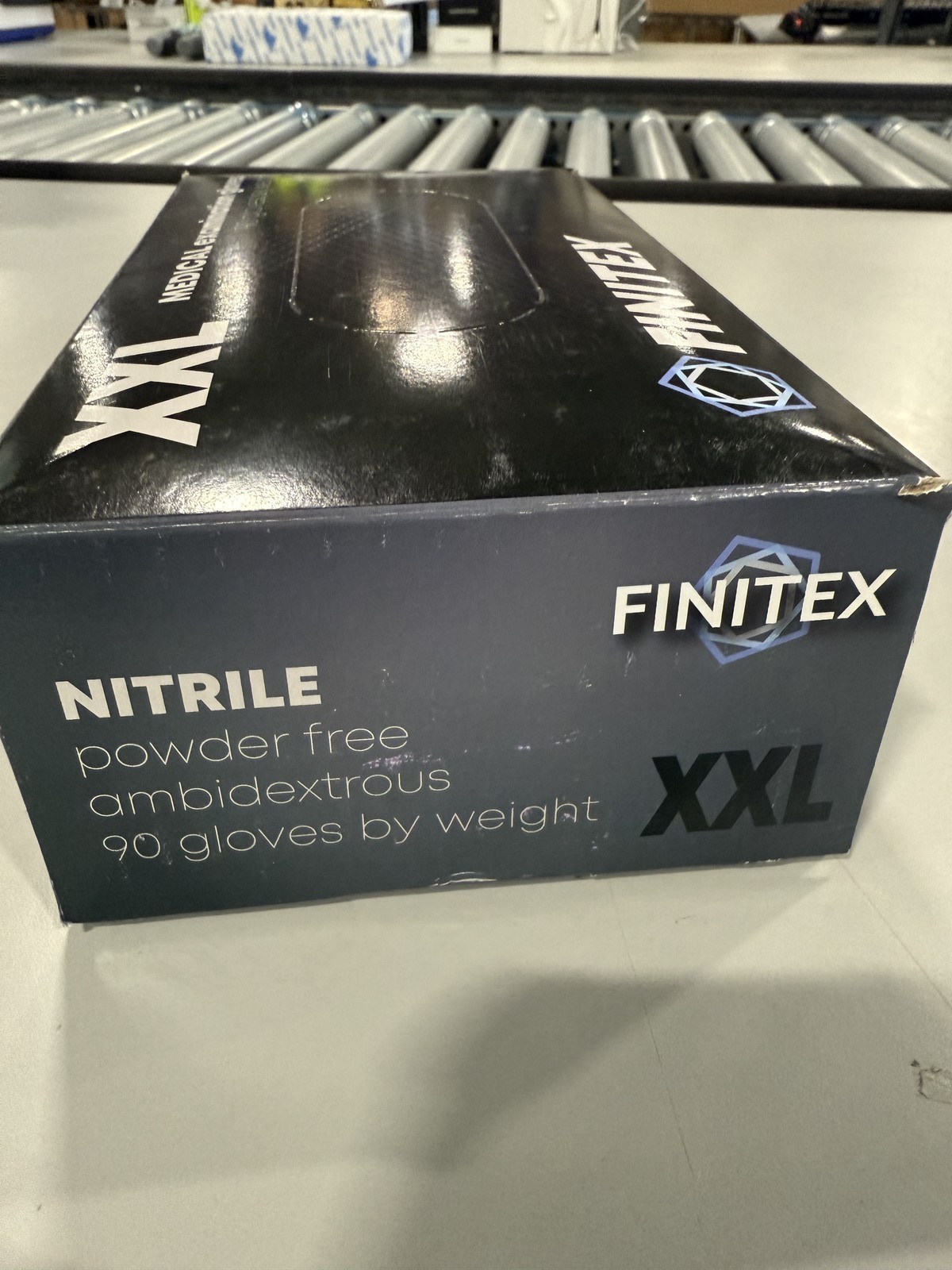 GENERIC BLACK NITRILE DISPOSABLE GLOVES 5MIL (XX-LARGE (PACK OF 90)) – BLACK