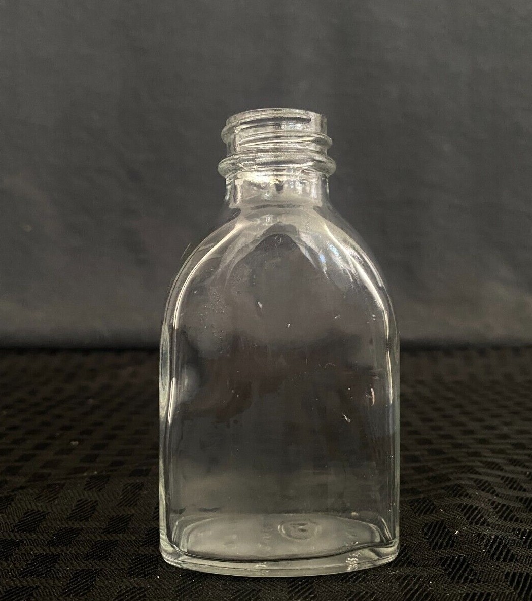 Laboratory 100mL 3.4oz. Glass Apothecary Pharmacy Bottle 4” 1/8 H x 1” W No Cap