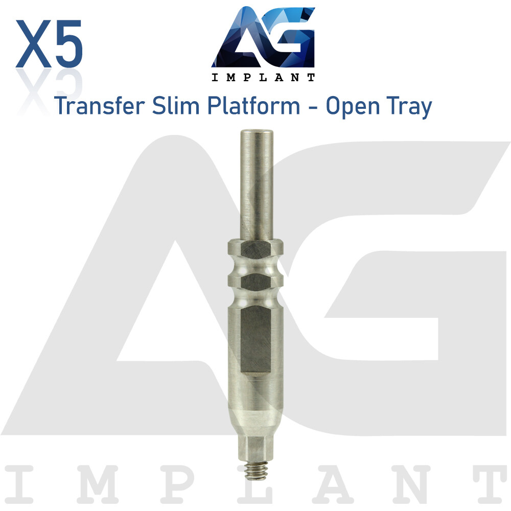 5 Open Tray Impression Transfer Coping Internal Hex 2.0mm Slim Platform