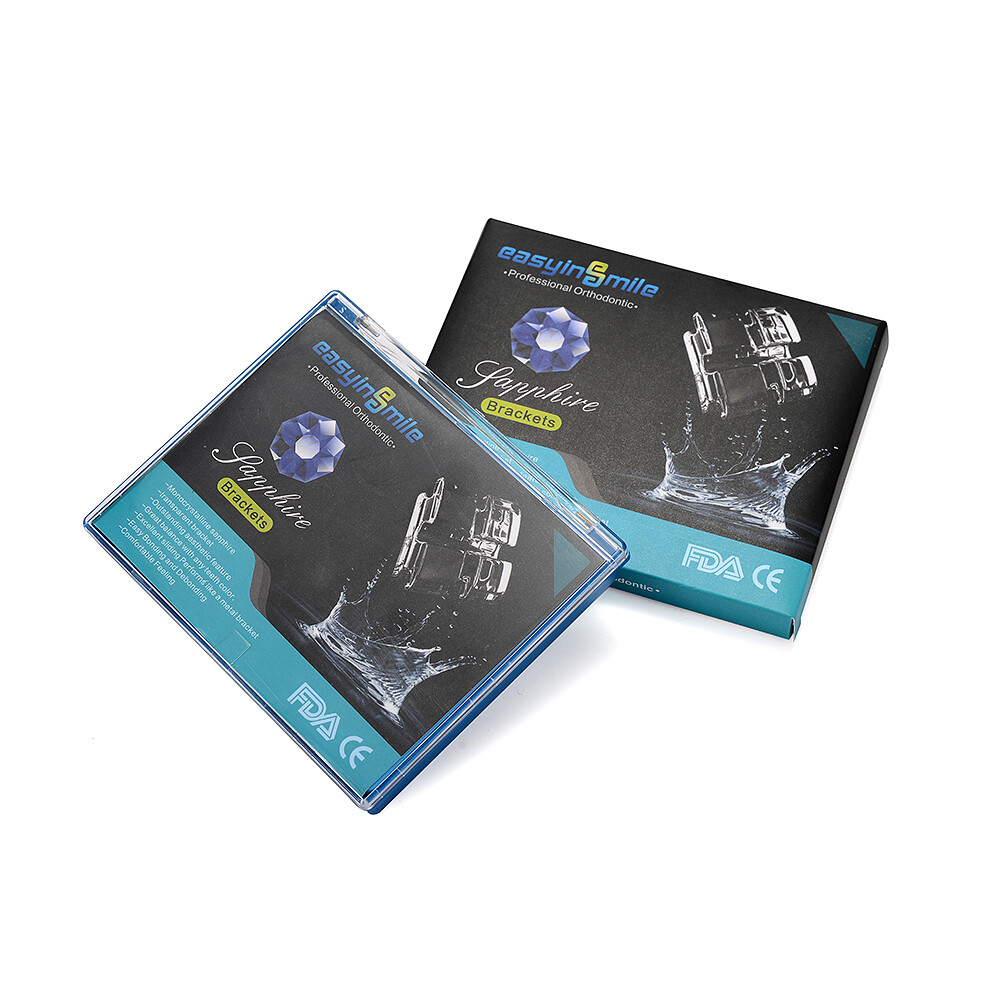 Orthodontic Self Ligating Brackets Ceramic Sapphire brace RothMBT 022»3/345Hook