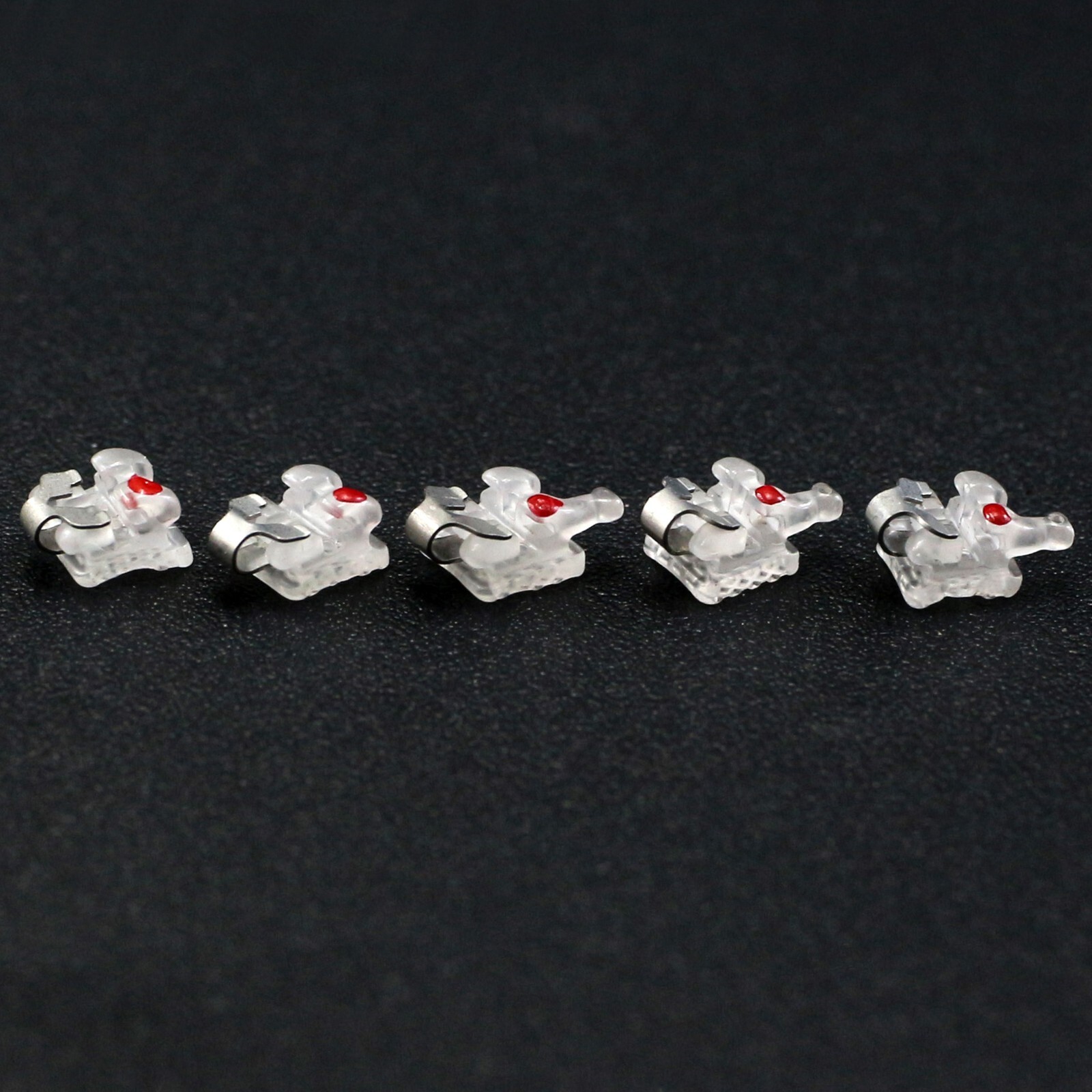 5 Set Self Ligating Bracket Empower Clear Ceramic Orthodontic Brace Roth 022 345