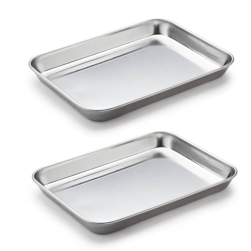Stainless Steel Tray Set Tattoo Dental Lab Kitchen Organization Storage New