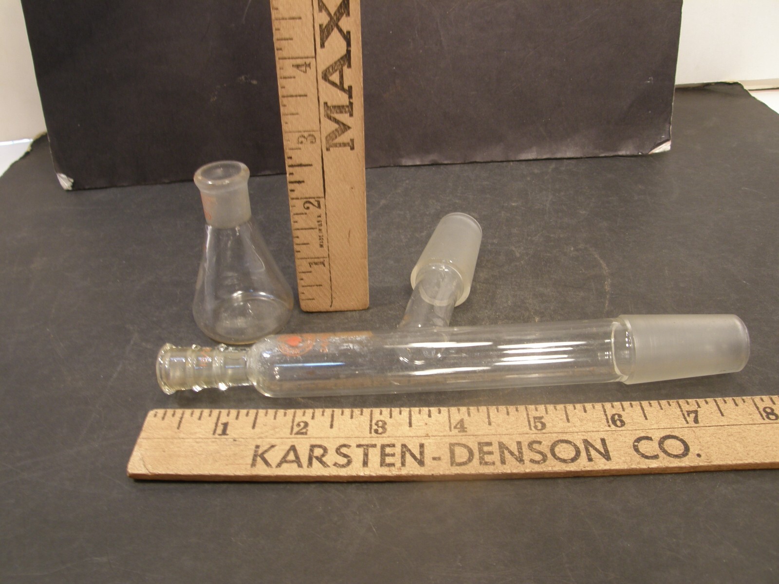 ACE GLASS ADAPTER 75° 10/30 outer top 24/40 inner side and bottom LAB GLASSWARE