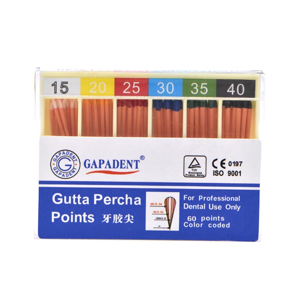 5Pc Puntas gutapercha para endodoncia dental/puntas de papel absorbente F# GP#PP