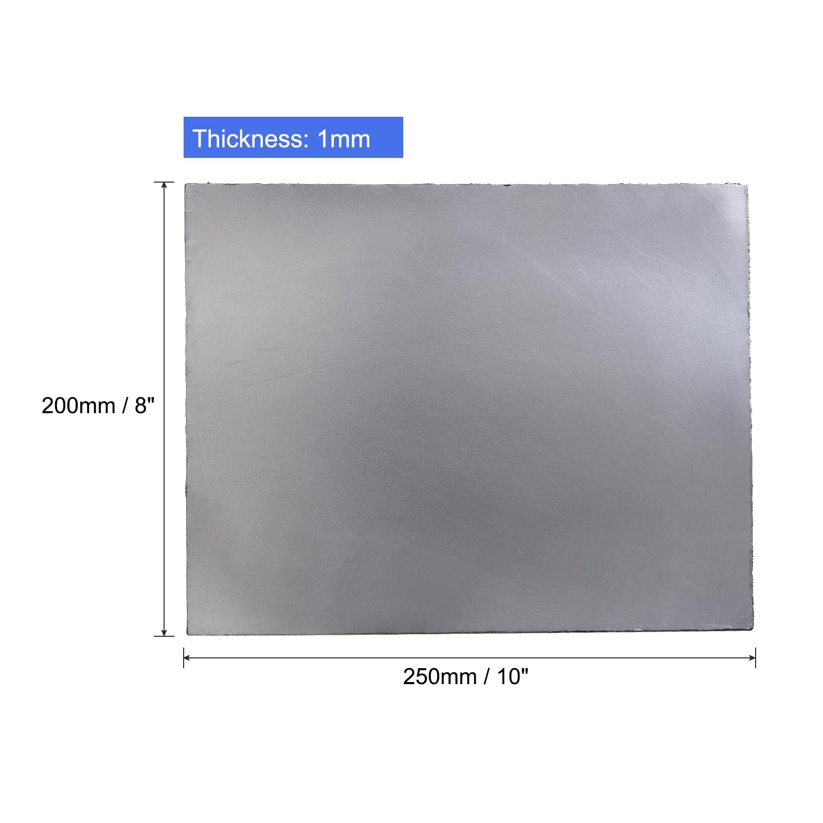 PATIKIL Flexible Graphite Foil Graphite Gasket Sheet 250x200x1mm, Pack of 4