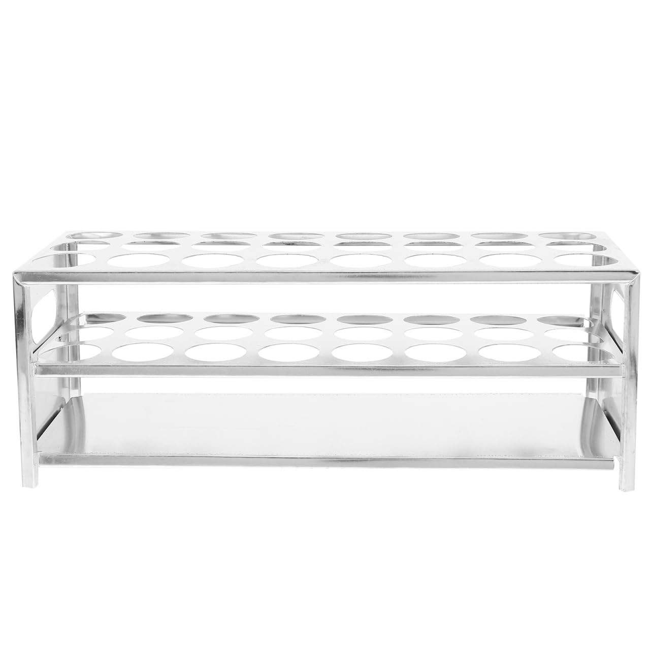 24Hole Test Tube Rack Lab Stand Compatible 32mm Diameter Reusable Storage
