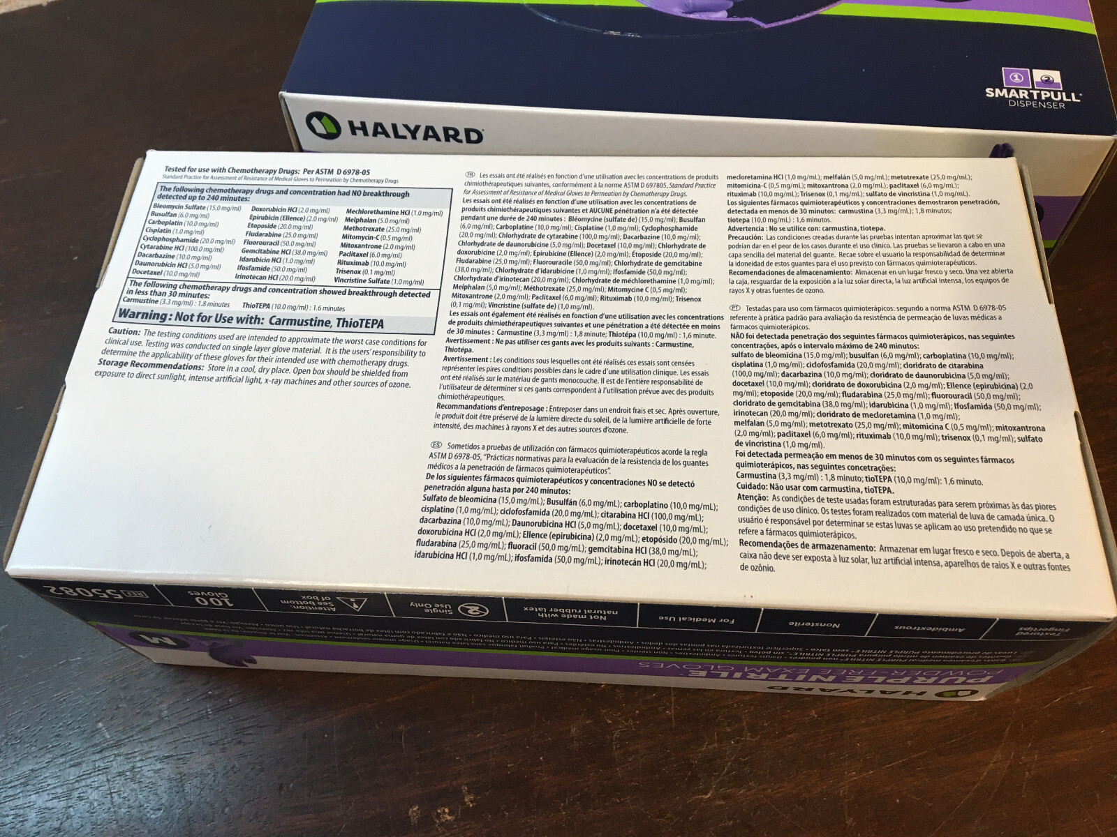 2 Boxes HALYARD PURPLE NITRILE EXAM GLOVES Powder-Free, Size: M Exp 10/24