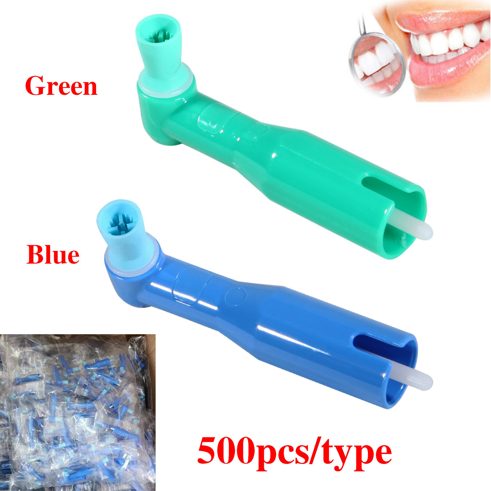 Dental Disposable Prophy Angles Cup Latex Free 90° 500pcs Regular Polishing Cups