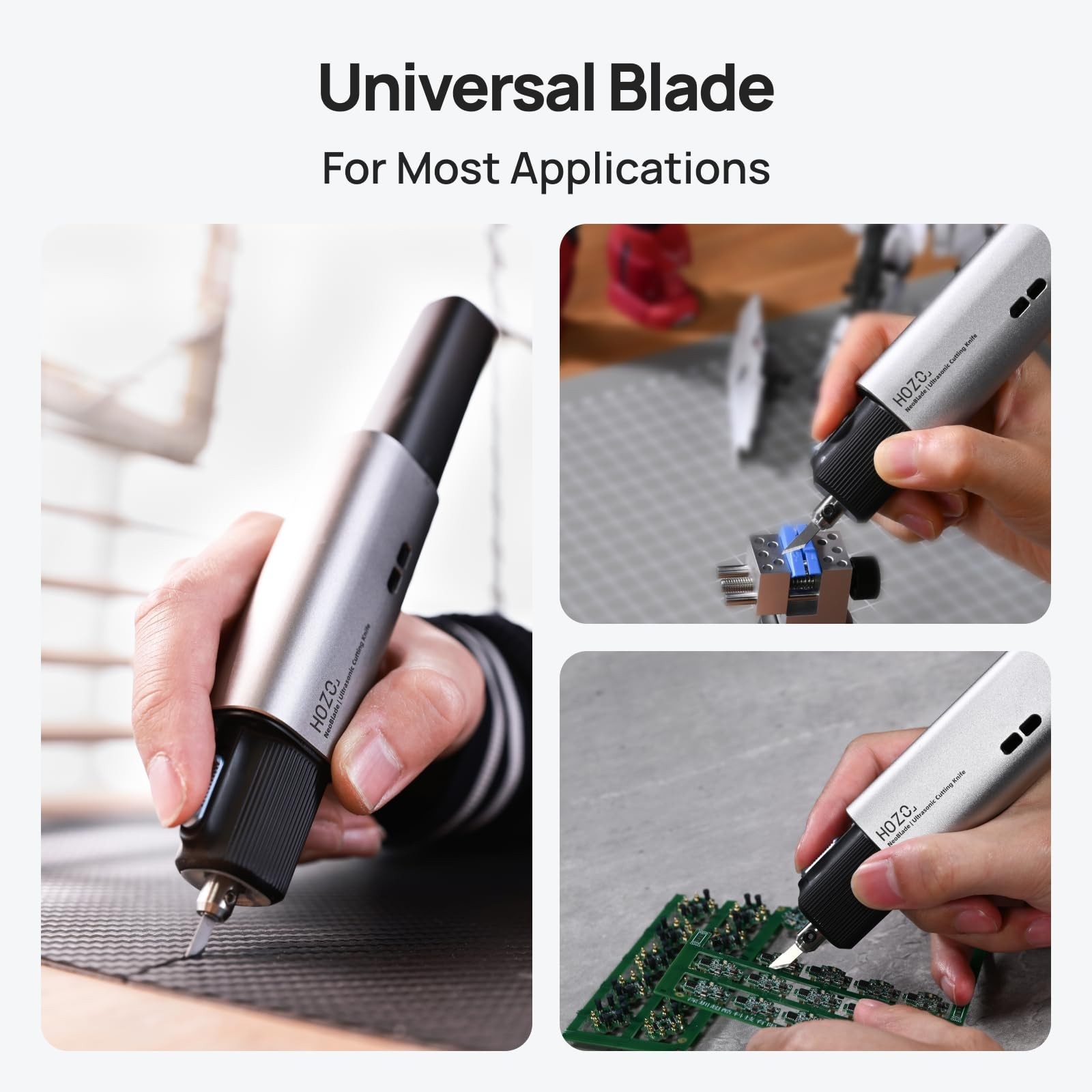 20PCS Ultrasonic Cutter Replacement Blades, SK5 High Carbon Steel, Safety Dispen