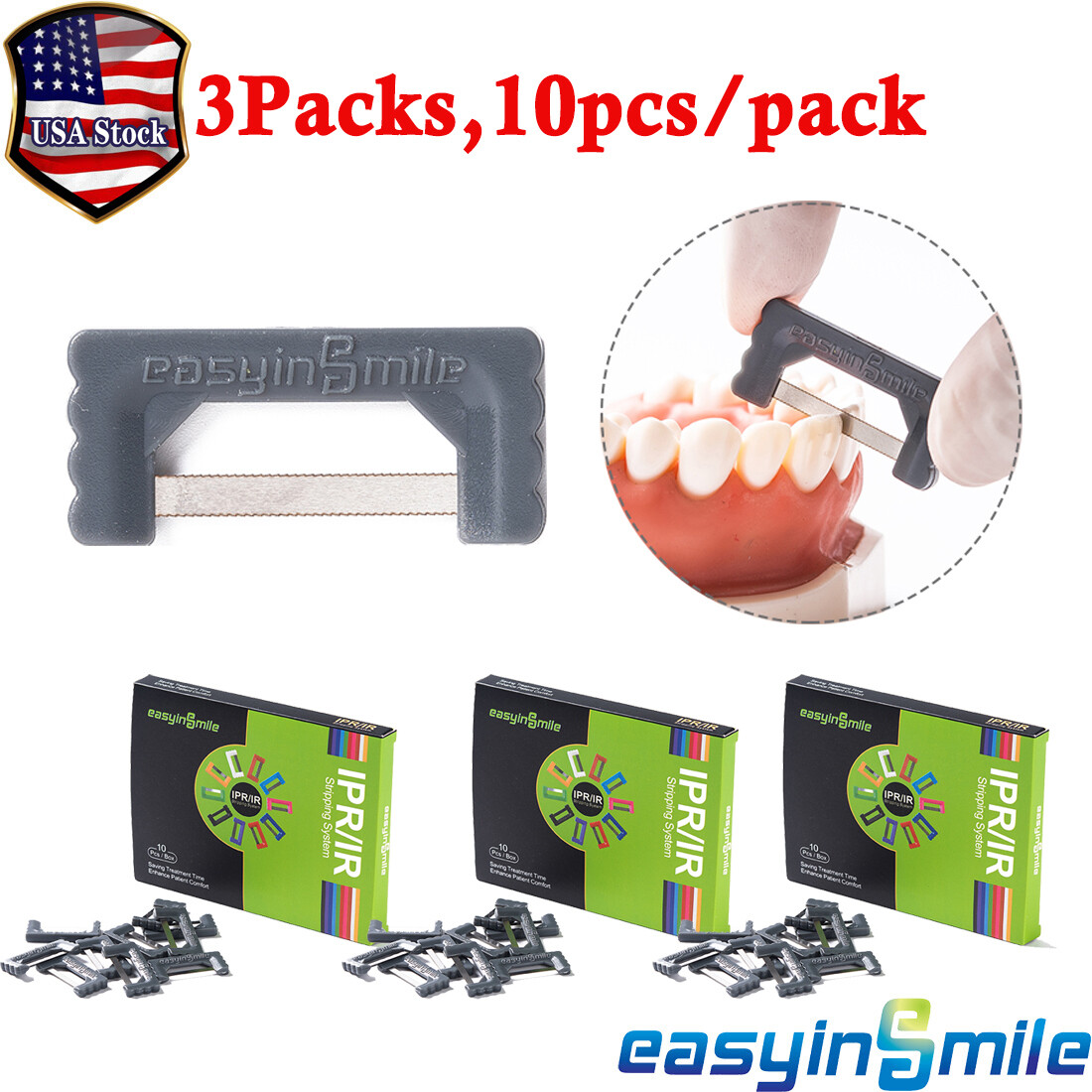 30Pc Dental Orthodontic 0.1MM IPR Saw Interproximal Reduction Enamel Strips Orth