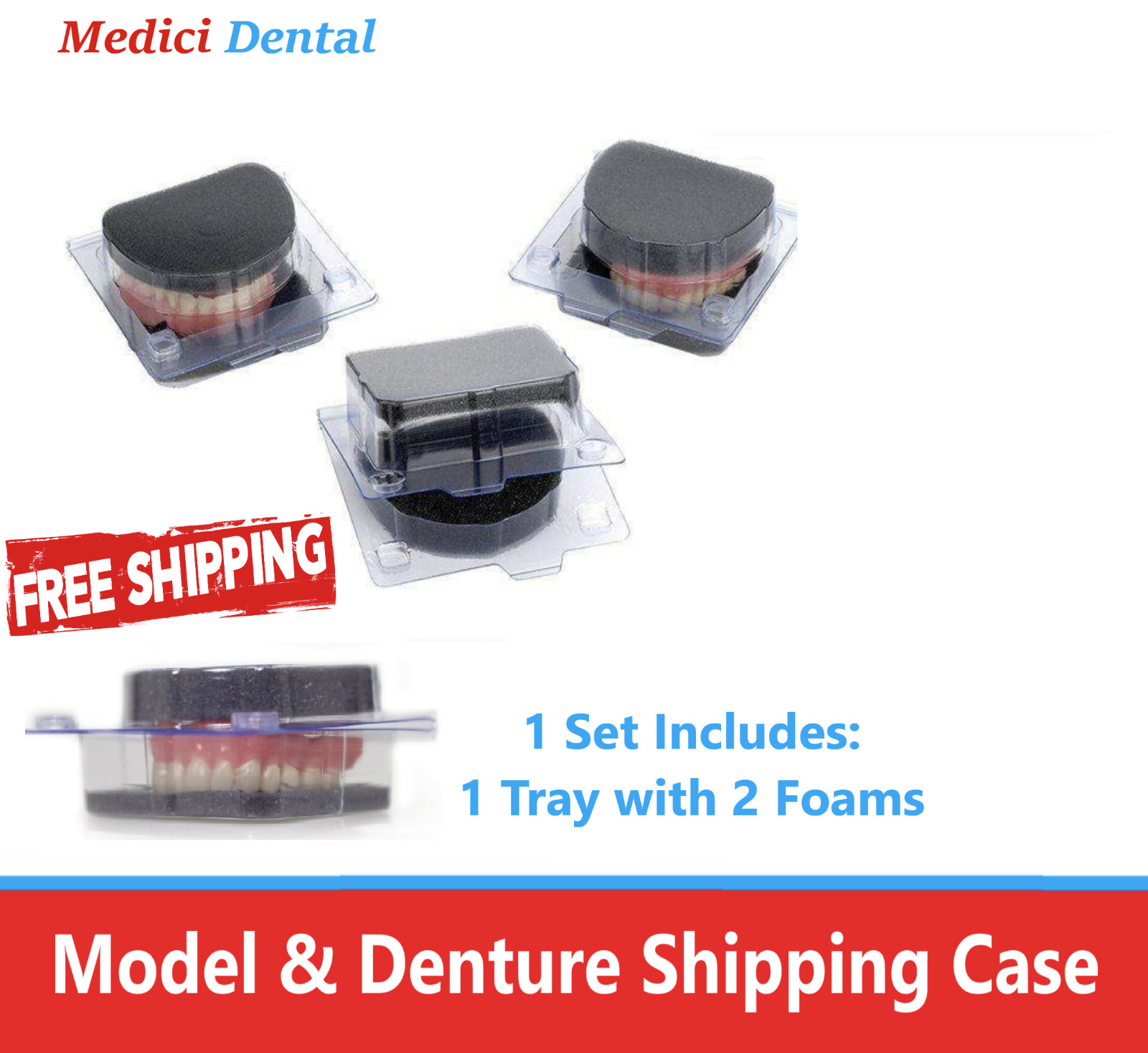 Dental Laboratory Model Box Denture Box Ortho Appliance Care Box, Lab Supplies