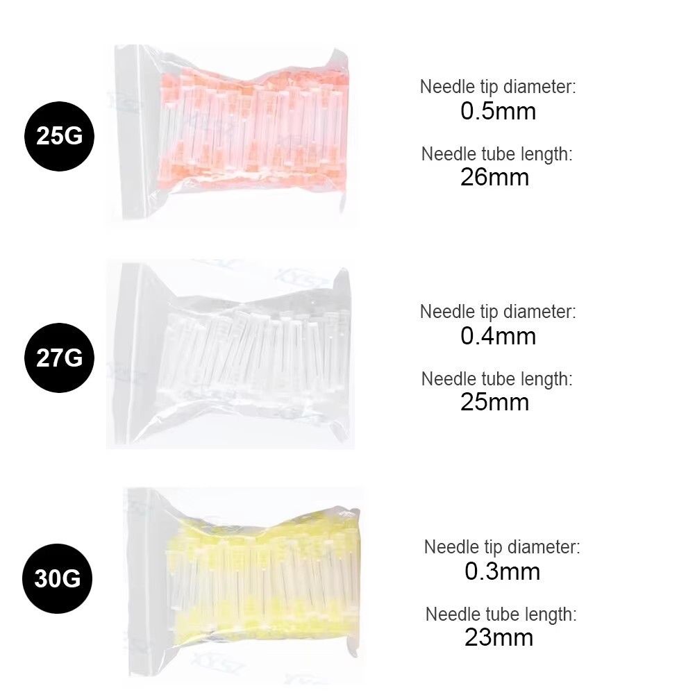 Dental Disposable Endo Irrigation Needle 25G/27G/30G 2-Side Hole Syringe Tips